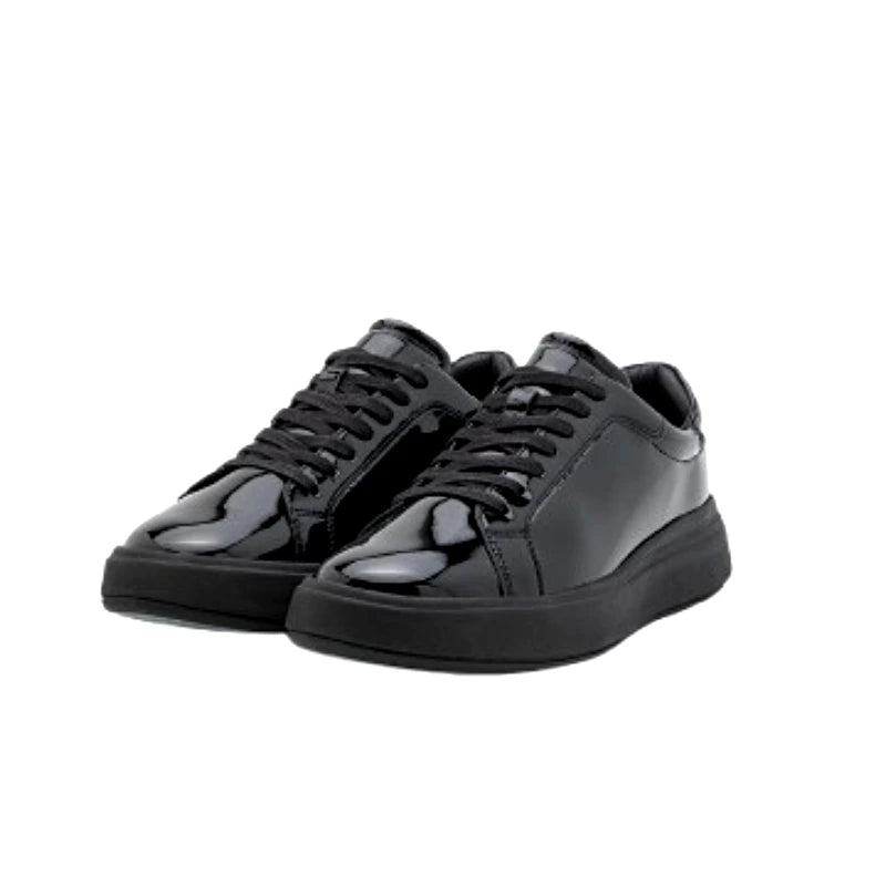 Chaussures Noires En Cuir Véritable avec Semelle Antidérapante Pour Hommes