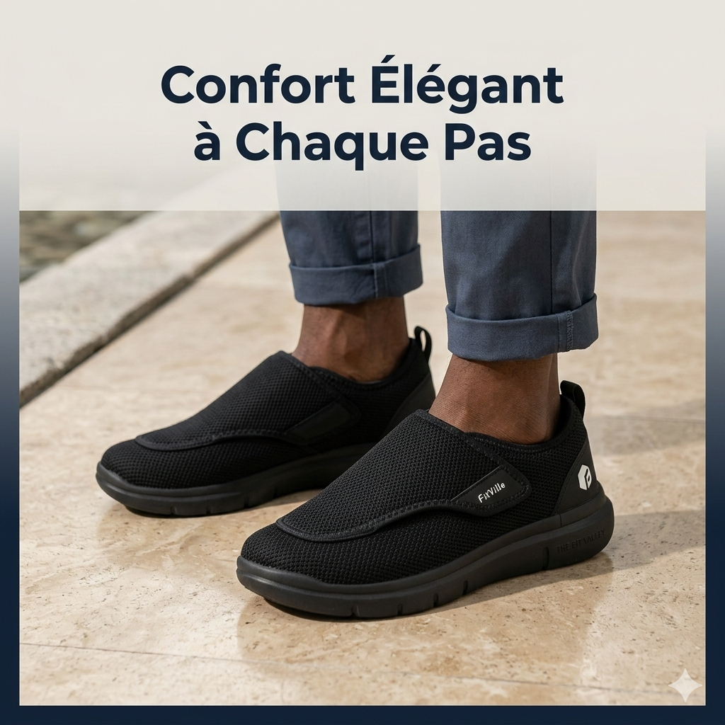 Chaussures Orthopédiques – Largeur Maximale & Douleur Réduite