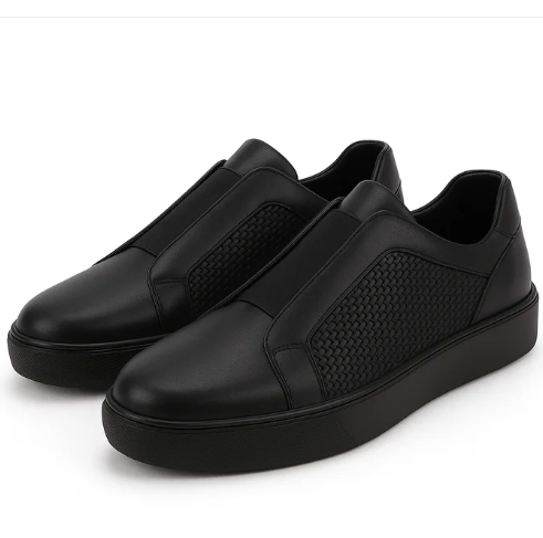 Sneakers Premium en Cuir Véritable avec Semelle Médicale et Semelle Extérieure en Gomme Antidérapante