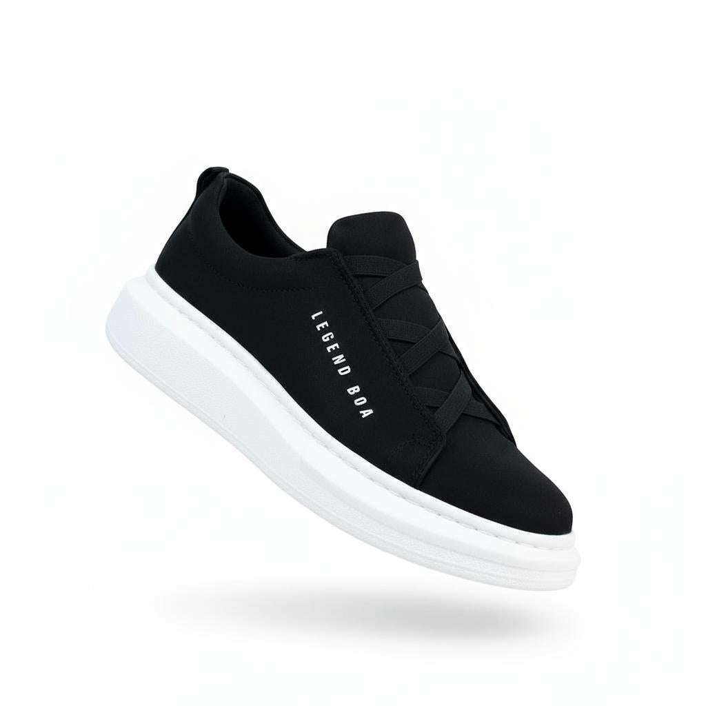 Sneakers Noires Élégantes & Confortables – Style Classe & Confort Quotidien