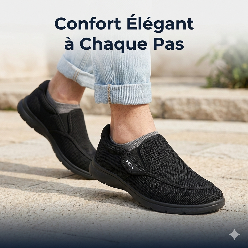 Chaussures Orthopédiques – Largeur Maximale & Douleur Réduite