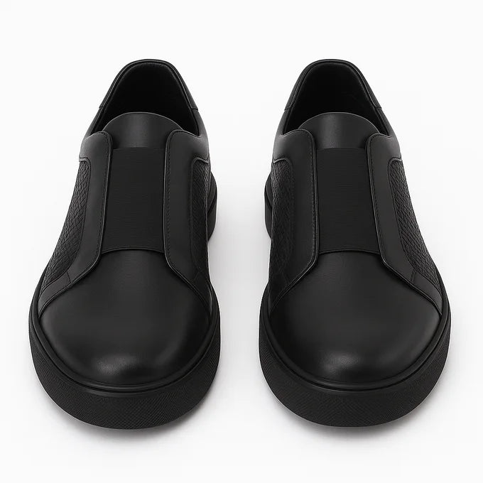 Sneakers Premium en Cuir Véritable avec Semelle Médicale et Semelle Extérieure en Gomme Antidérapante