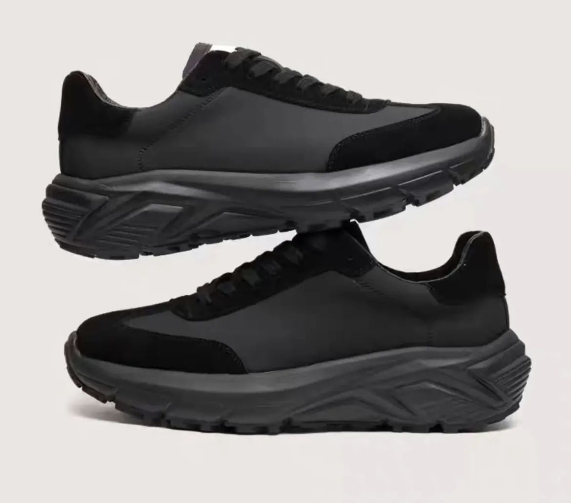 Chaussures Ultra Stables – Anti-Fatigue, Semelle Épaisse & Style Moderne Noir